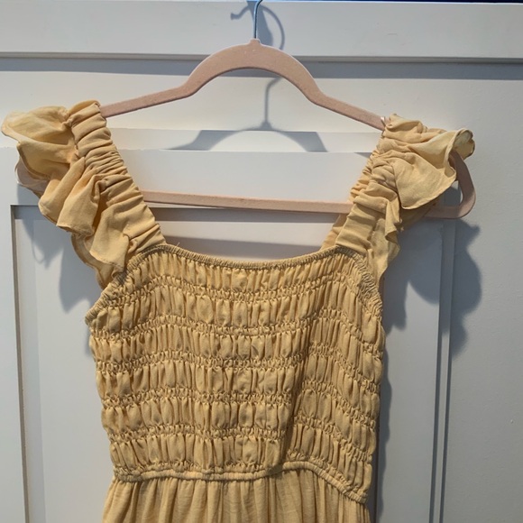 Yellow summer dress with ruffled straps from Nordstrom - Picture 2 of 7